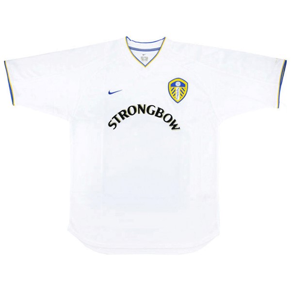 Thailande Maillot Football Leeds United Domicile Retro 2000 2002 Blanc